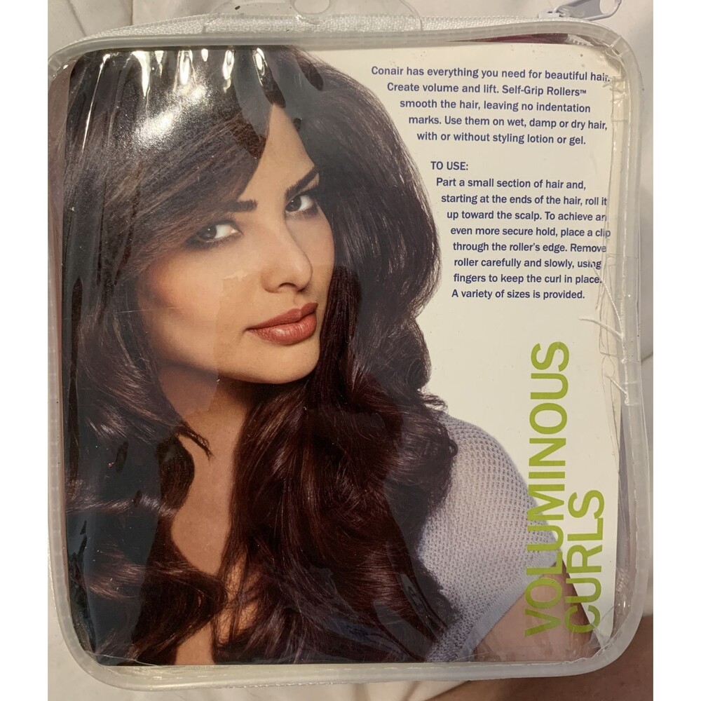 Conair Voluminous Curls Self-Grip Hair Rollers-31 pc Varied Sized Curlers - Picture 2 of 3